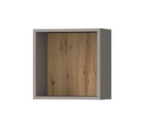 Étagère murale Maräne 07 | Chêne Artisan & Anthracite | 37 x 37 x 21 cm | Design moderne