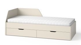 Lit simple ou d’appoint Maräne 09 Cachemire | 2 tiroirs intégrés | Couchage 90 x 200 cm