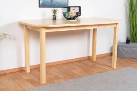 Table ronde en pin massif naturel | Junco 230B | 75 x 150 cm | Fabrication artisanale