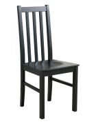 Chaise en bois Haynasch au design classique, hêtre massif robuste en noir, Matériaux de haute qualité, bois de qualité supérieure, durable et résistant