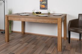 Table de salle à manger Sardona 06, Couleur : Chêne brun - 160 x 90 cm (l x p)