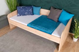 Lit simple / Lit d'appoint 01, Couleur : Hêtre - 90 x 200 cm (l x L)