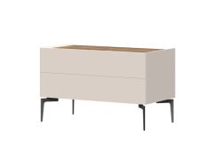 Meuble TV Asau 02, Couleur : Cachemire / Chêne foncé - Dimensions : 56 x 90 x 47 cm (H x L x P)