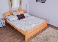 Lit double "Easy Premium Line" K5, avec 1 panneau de recouvrement 180 x 200 cm en hêtre massif nature
