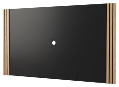 Panneau arrière Slatina 17, Couleur : Chêne / Noir - Dimensions : 100 x 170 x 4 cm (H x L x P)
