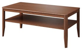 Table basse Gorica 18, en chêne rustique, 50 x 120 x 60 cm, avec 1 compartiment de rangement, massif partiel, durable et stable, finition de haute qualité