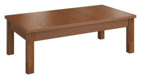 Table basse Postira 22 | Noyer | 40 x 120 x 70 cm | Style moderne | Bois partiellement massif