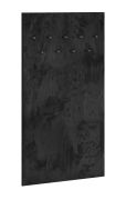 Penderie murale Lautela 07 | Noir | 153 x 80 x 3 cm | 9 crochets | Design moderne