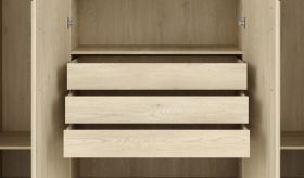 Tiroirs pour armoire Edegem 01 / 3 pièces / Couleur : Chêne cremona