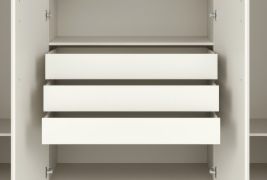 Tiroirs pour armoire Edegem 01 / 3 pièces / Couleur : Cachemire