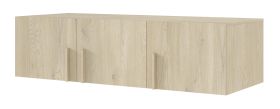 Rehausse pour armoire Edegem 02 / Couleur : Chêne Cremona / 3 portes / 2 compartiments / Chants ABS / 150 x 61 x 40 cm