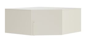 Rehausse pour armoire d'angle Edegem 04 / Couleur : Cachemire / 1 porte / 1 compartiment / Chants ABS / 95 x 95 x 40 cm