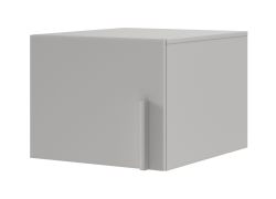 Rehausse pour armoire à une porte Edegem 05 / 50 x 61 x 40 cm / Couleur : gris platine / Chants ABS / 1 porte / 1 compartiment