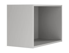 Rehausse pour étagère Edegem 06 / Couleur : gris platine / Bords ABS / 59 x 30 x 40 cm / 1 compartiment
