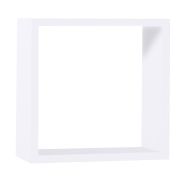 Étagère suspendue / Tablette murale Fafe 17, Couleur : Blanc - dimensions : 42 x 42 x 22 cm (h x l x p)