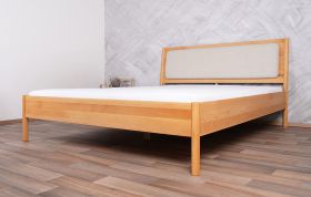 Lit double Wellsford 03 en hêtre cœur massif huilé | Surface de couchage 160 x 200 cm | Design premium