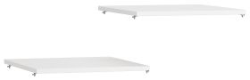 Étagère pour armoire à une porte, lot de 2, couleur : blanc - 42 x 45 cm (L x P)
