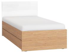 Lit 1 place Arbolita 26 | Chêne / Blanc | Surface de couchage 90 x 200 cm | Design moderne