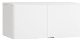 Attache pour armoire à deux portes Chiflero, couleur : blanc - Dimensions : 45 x 93 x 57 cm (H x L x P)