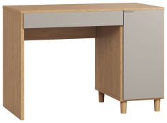 Bureau Nanez 01 | Chêne et gris | 78 x 110 x 57 cm | Design moderne et espace optimisé