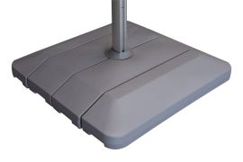 Socle en plastique pour parasol Austin - 1000 x 1000 x 150 mm