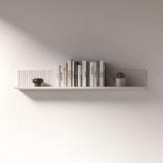 Étagère murale moderne / Étagère murale Humboldt 10 / Dimensions : 120 x 20 x 18 cm / Couleur : Chêne Cremona / Cachemire / Bords protégés par de l'ABS / 1 tablette / Pour le salon