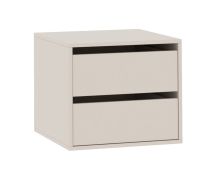 Bloc-tiroir pour penderies Cabecao / Bloc-tiroir / 43,5 x 50 x 50,5 cm / Cachemire / 2 tiroirs / suffisamment de place
