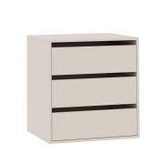 Tiroirs pour penderies Cabecao / Cachemire / Casier à tiroirs / 3 tiroirs / 63,5 x 60 x 50,5 cm / Carré / Design compact
