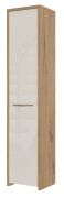Armoire Gataivai 19 | Beige brillant & Noyer | 192 x 41 x 36 cm | Design contemporain
