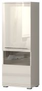 Vitrine Garim 18 beige brillant | 161 x 60 x 40 cm | Soft Close, LED, design moderne