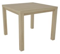 Table de salle à manger Varbas, Couleur : Chêne - Dimensions : 80 x 80 x 77 cm (L x P x H)