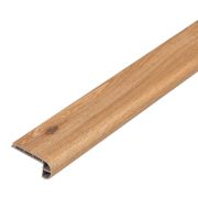 Marchepied pour système à clic Vinyle, 2400 x 72 x 25 mm - Modèle: MOZART Aspect chêne