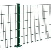 Clôture grillagée - Double fil David 6/5/6 mm, Finition: revêtement vert, Hauteur: 43 cm, Longueur: 251 cm