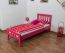 lit d'enfant / lit de jeune "Easy Premium Line" K8, 90 x 200 cm hêtre massif laqué rose