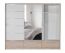 Armoire à portes coulissantes / Armoire Cerdanyola 07, Couleur : Chêne / Blanc - Dimensions : 222 x 269 x 64 cm (H x L x P)