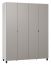 Armoire à portes battantes / armoire Pantanoso 15, couleur : blanc / gris - Dimensions : 239 x 185 x 57 cm (H x L x P)
