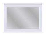 Miroir Rasina 33, couleur : blanc - Dimensions : 73 x 98 x 5 cm (h x l x p)