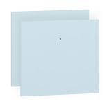 Tiroir de façade Egvad, lot de 2, couleur : bleu clair - Dimensions : 34 x 37 x 2 cm (H x L x P)