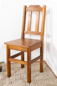 Chaise en pin massif, couleur chêne rustique Junco 248 - Dimensions : 90 x 36,50 x 38 cm (H x L x P)