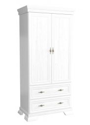 Armoire à portes battantes / armoire Sentis 15, couleur : blanc pin - 193 x 88 x 49 cm (H x L x P)