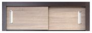 Elément supérieur pour armoire / penderie Sepatan 07 à portes coulissantes, couleur : Wenge / Chêne de Sonoma - Dimensions : 40 x 120 x 60 cm (H x L x P)
