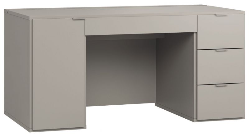 Bureau Bentos 02, couleur : gris - Dimensions : 70 x 140 x 67 cm (H x L x P)