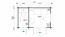Abri de jardin G170 Gris clair avec plancher - 44 mm Maison en madriers, surface au sol : 9,40 m², Toit à deux versants