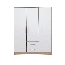 Armoire à portes battantes / armoire Hannut 10, couleur : blanc / chêne - Dimensions : 190 x 50 x 56 cm (H x L x P)
