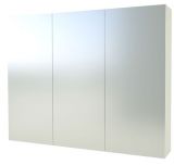 Salle de bain - Armoire de toilette Nadiad 15, couleur : blanc brillant - 70 x 100 x 14 cm (H x L x P)