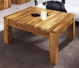 Table basse Wooden Nature Premium Kapiti 26 en chêne sauvage massif huilé - Dimensions : 90 x 90 x 43 cm (L x P x H)