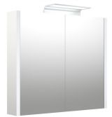 Salle de bain - Armoire de toilette Bidar 16, couleur : blanc brillant - 65 x 75 x 12 cm (H x L x P)