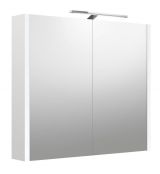 Salle de bains - Armoire de toilette Malegaon 10, Couleur : Blanc mat - Dimensions : 65 x 73 x 12 cm (h x l x p)