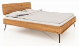 Lit simple / Lit d'appoint Rolleston 01, bois de hêtre massif huilé - Couchage : 140 x 200 cm (l x L)