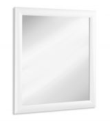 Miroir Potes 17, couleur : blanc - 70 x 65 x 2 cm (h x l x p)